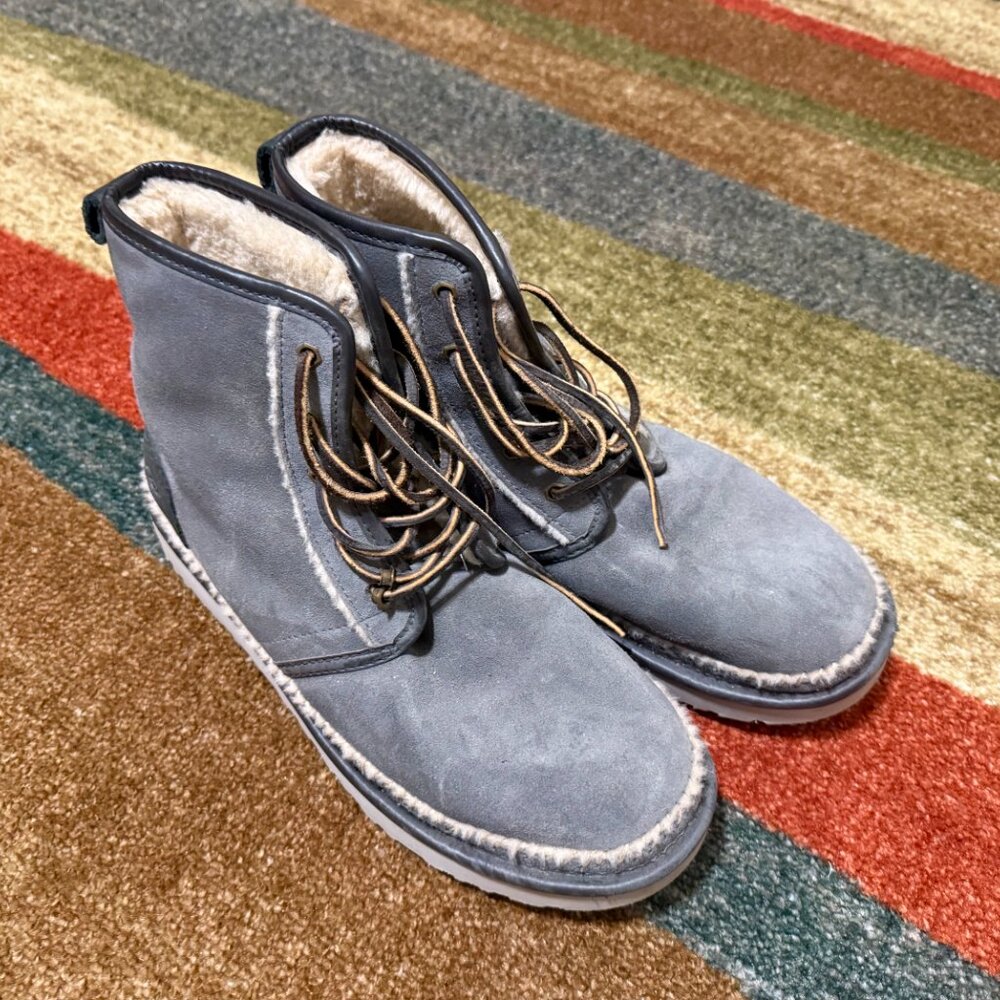 UGG Harkley Suede Shearling Boots – Men’s Size 11 – Brand New / Never Worn